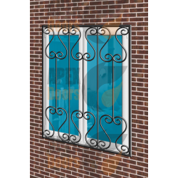 Дутая ажурная решетка модель №34